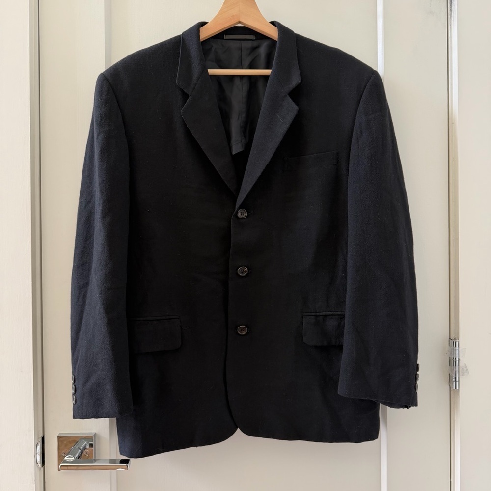 COMME DES GARÇONS BLACK 100% WOOL BLAZER SIZE S